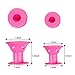 Habibee 20 Packs Pink Magic Hair Rollers No Clip Silicone Curlers Professional Hair Style Tools Accessories No Heat No Damage to Hair