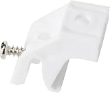 Merriway BH04068 White Curtain Track Brackets 5 Pcs for Decorail Integra Track view 3