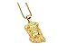 New Hip Hop Jesus Christ Necklace 24 K Gold Men Jewelry Eastern Corridor