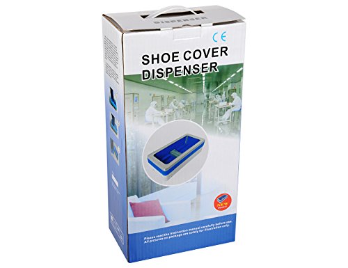 Automatic Shoe Cover Dispenser with 200pcs Disposable Plastic Boot &Shoe Cover by HCW