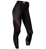 2XU Women's 10Th Anniversary Mid-Rise Compression Tights, Black/Ten Year Sunset, X-Small