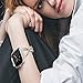 Wearlizer Metal Replacement for Fitbit Versa/Versa 2/Versa Lite/Versa SE Bands for Women Rose Gold Silver Black Small Large (Gold + Silver)
