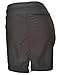 HOLYSNOW Women Swim Brief Board Bottoms Plus Size Sun Pretection Beach Shorts, Black, L(US 12-14)