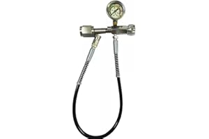 RustyVioum 4500PSI Paintball PCP SCBA Air Fill Station Female Thread and Gold Release Valve Air Rifle PCP Charging Adaptor with 60cm Microbore Hose for Paintball PCP SCBA 0-6000 PSI