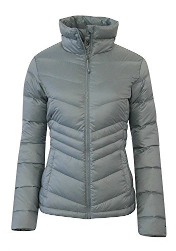 Columbia Womens Polar Freeze Ski Down Winter Jacket Omni Heat (M, LIGHT GREY)