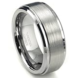 8MM High Polish / Matte Finish Men's Tungsten Ring Wedding Band