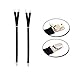 MPLNOCER Men's Shirt Stays Y-Style Adjustable Elastic Garter Straps Sock Suspenders Black