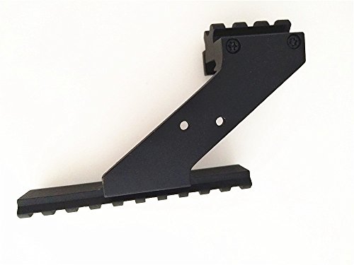 FIRECLUB Tactical Precision Machined Aluminum (NOT Plastic) Weaver Picatinny Top & Bottom Pistol Handgun Scope Mount for Sights,Lights & Accessories Fits Glock Pistols with Front Accessories