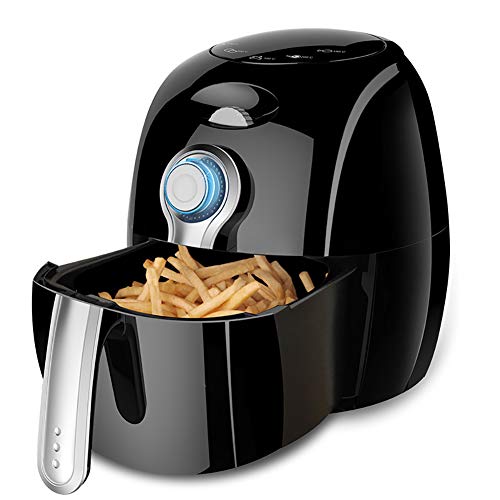 Click Here to See More Images New Air Fryer, 1300W Oil-free Air Fryer, 2.7L Large Capacity Household Electric Fryer, Black,Recipes, Healthy Cookware Food Oven