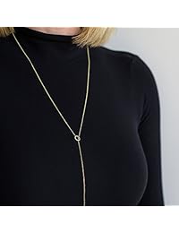 Benevolence LA Gold - Collares para mujer, diseño de corazón, circonita cúbica y circonita cúbica de 14 quilates, Base con chapado de oro, 43235-164226