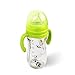 Glass Baby Bottle, 8 Ounce with Sippy Straw, Bottle Handle, Anti-Colic Nipple, Natural Feeding for 6 Months Plus