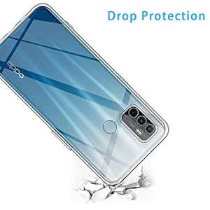 ELYCO Cover per Oppo A53s, Anti-Caduta TPU Silicone Caso, Trasparente Protettiva Case Assorbimento degli Urti, Custodia… - immagine 7