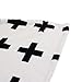 Baby Boy Blanket, CHICIEVE Soft Black and White Swiss Cross Toddler Blanket Unisex