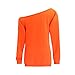 lymanchi Women Slouchy Shirts Halloween Pumpkin Long Sleeve Sweatshirts Pullover