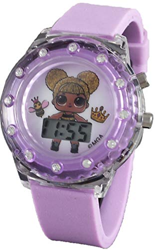 LOL Surprise Queen Bee Light Up Purple Digital Watch