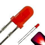 3mm Round Top Diffused Red LED - Ultra Bright