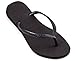 Havaianas Women's Slim Flip Flop, Black, 37/38 BR/7-8 M US