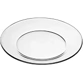 Libbey Crisa Moderno Dinner Plate, 10-1/2-Inch, Box of 12, Clear