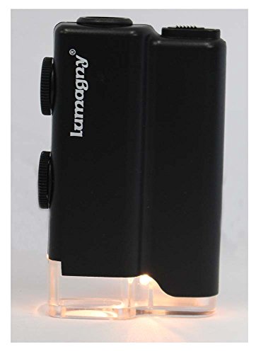 Lumagny: 84 X 48 X 19mm, Mini Hand-Held Microscope With 60X To 100X Power & LED Light by Lumagny