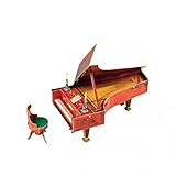 Innovative 3D-Puzzles Clever Paper - Furniture for Dollhouse - Grand Piano Cardboard Set UMBUM