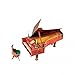 Innovative 3D-Puzzles Clever Paper - Furniture for Dollhouse - Grand Piano Cardboard Set UMBUM