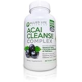 Allied Life Acai Berry Cleanse. Potent Acai Berry, Triphala & Mangosteen Capsules. A Liver, Colon Cleansing & Pancreas Detox Cleanse Supplement. 60 pills