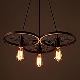 Lixada Vintage Glass Wall Sconces Adjustable Industrial Edison Wall Lamps Retro Wall Bedroom Stair Mirror Lamps E26/E27 Base (Metal)