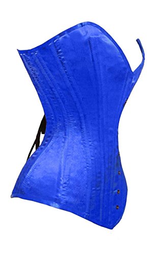 DCJ Premium Double Steel Boned Overbust Longline PVC Vinyl Want