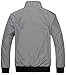 KIWEN Men's Autumn And Fall Casual Wear Long Sleeve Jacket(Gray,L size)