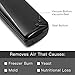 Vacuum Sealer Machine with Automatic Home Vacuum Air Sealing System for Kitchen Food Preservation with 10pcs Sealer Bags Starter Kit, Black