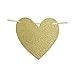 Happily Ever After Glitter Bunting Banner, Engagement,Bridal Shower, Wedding Party Decorations (Gold)