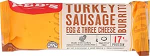 Amazon.com : Reds All Natural, Frozen, Breakfast Burrito Turkey Sausage ...