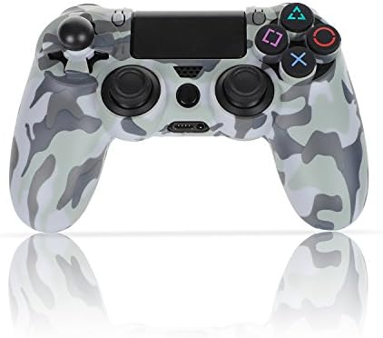 TENNIO Protector case Cover Skin for Playstation4 Original Controller with 2 Plus-Size Triggers/3 Different types replacement D-pad/2 pairs of Plus-Size Thumbstricks (Camouflage Pattern)