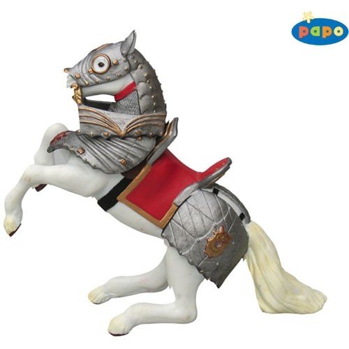 Armoured Reared Up Horse Red