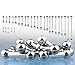 BodyJ4You 36PC Body Piercing Kit - 14G 16G Surgical Steel - Nose Tongue Lip Ear Eyebrow Belly Button Cartilage Tragus Industrial - Jewelry Needles Tools Clamps - Unisex Male Female