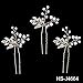 Miallo Wedding Hair Pins Bridal Headpiece Leaf bridal Decoration(Pack of 3)