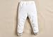 Monvecle Unisex Baby Multi Pieces Newborn to Toddler Cotton Long Pants Shorts Gift Sets (US, Age, 3 Months, 2pcs -White)