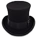 Belfry John Bull Theater-Quality Men’s Wool Felt Top Hat in Gray or Black