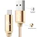 LAX Gadgets Durable Nylon Braided Tangle Free 2.0 Micro USB Android Charging and Data Sync Cable for Samsung, HTC, Motorola, Nokia, Kindle, MP3, Tablet and More[10 Feet-Gold]