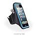 iPhone 4 4S Armband : Stalion Sports Running & Exercise Gym Sportband (Cyan Blue) Water Resistant + Sweat Proof + Key Holder