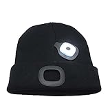 Ultra Bright LED Unisex Lighted Beanie Cap/Winter Warm hat （USB charging）