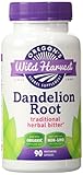 Organic Dandelion Root - Traditional Herbal Bitter, 90 Vcaps,(Oregon's Wild Harvest)