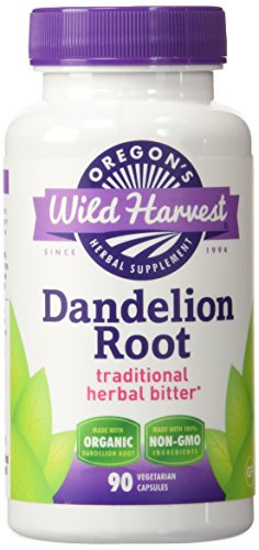 Organic Dandelion Root - Traditional Herbal Bitter, 90 Vcaps,(Oregon's Wild Harvest)