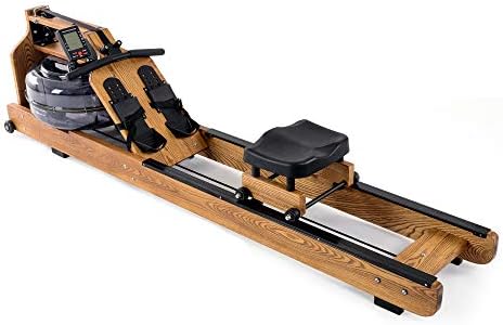 SUNCITY Fit Stainless Steel Water Rowing Machine with LCD Monitor True Boating Sound True Water Resistance