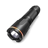 LED Flashlight, Tacklife LFL1A Torch Light, Super Bright Pocket-Size Flashlight, 400 Lumens CREE LED, IP68 Water Resistant, Switchable 6 Modes for Outdoor and Camping Activities (Batteries Included)