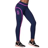 STRONG by Zumba Women's Piped Wide Waistband Athletic Performance Workout Leggings
