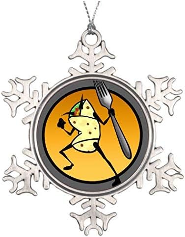 Tee Popo Xmas Trees Decorated Burrito Funny Cartoon Burrito Tree Snowflake Ornament Amazon Ca Home Kitchen