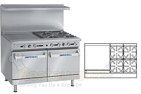 Amazon Com Imperial Commercial Restaurant Range 48 With 4