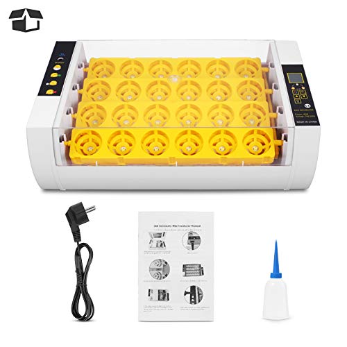 Egg Incubator, 24 Eggs Fully Automatic & Digital Incubator for Hatching