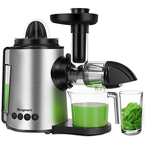 Sagnart Masticating Juicer Slow Juicer Extractor Cold Press Juicer